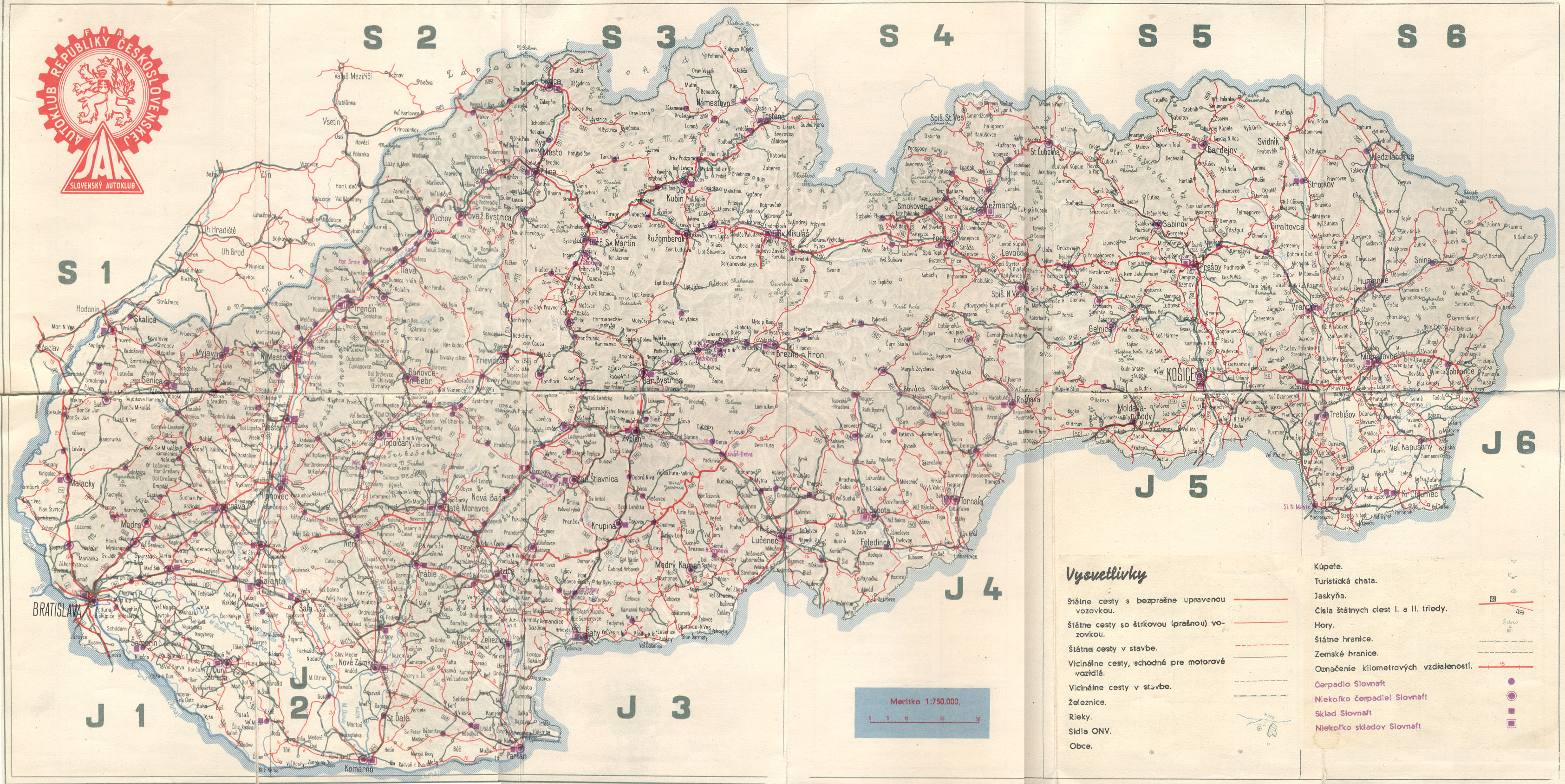 cestna mapa 1948